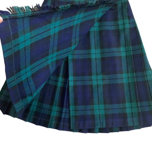 Vintage Laird Portch Scotland Kilt Tartan Plaid Wool Skirt - Picture 7 of 13